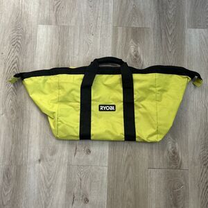 Ryobi Contractor’s Tool Bag Green Wide Mouth Collapsible Genuine OEM 18" READ